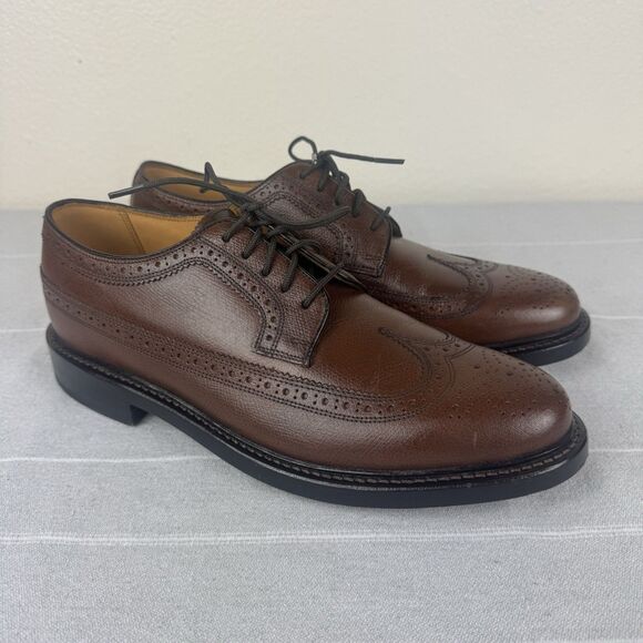 Florsheim Imperial Kenmoor Wingtip Oxford Lace Up Leather Dress Shoe Brown 8.5 - Picture 1 of 12